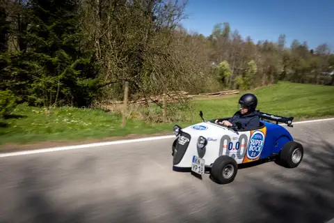 Hot Rod Journey through Beautiful Landscapes